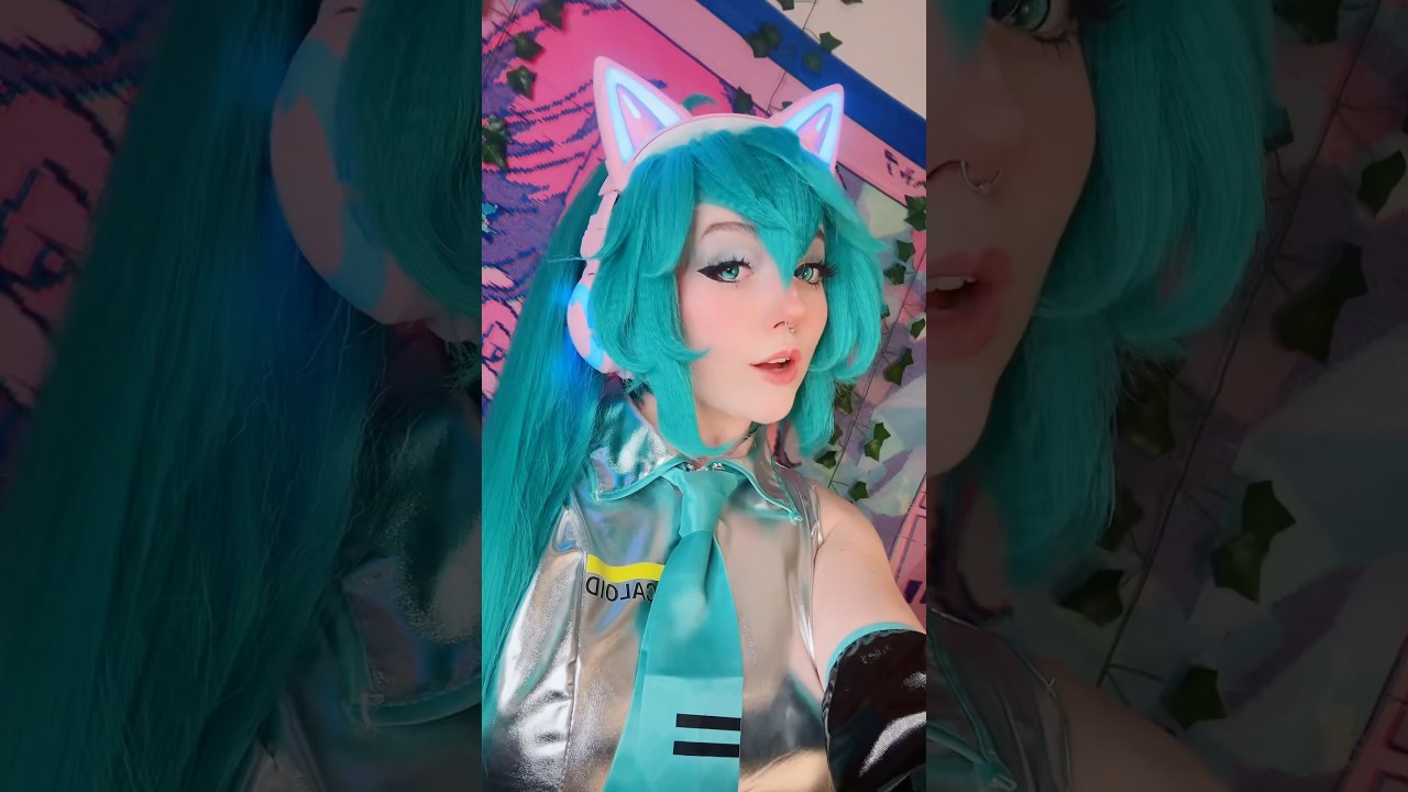 BBnoMiku? 💃🪩 #cosplaycostume #cosplaygirl #cosplayer #hatsunemiku #miku #egirl #gamergirl #makeup