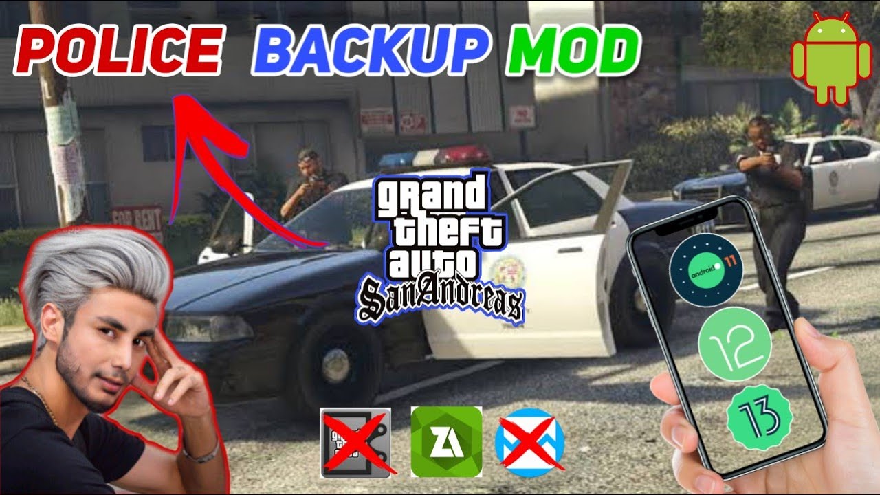 How to Add Police Backup Mod | GTA SAN ANDREASE | GTA SA COP MOD ...