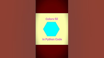 Colors fill in Python Code l turtle graphics design l #shorts #python #programming