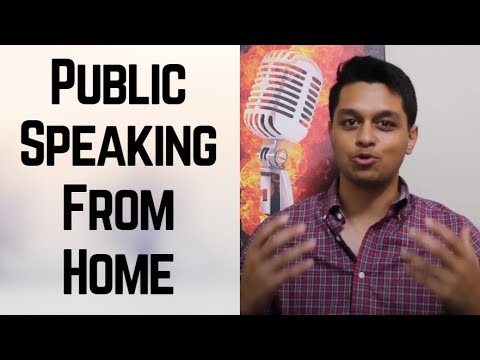 How to Practice Public Speaking from Home - YouTube