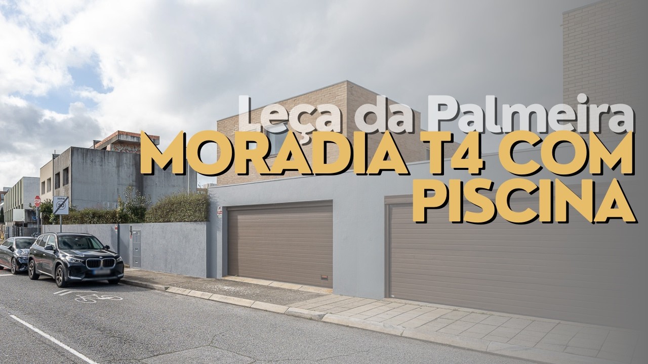 Moradia T4 de 4 Frentes com Piscina | Leça da Palmeira