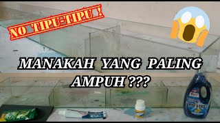 Cara membersihkan kaca aquarium yang berkerak