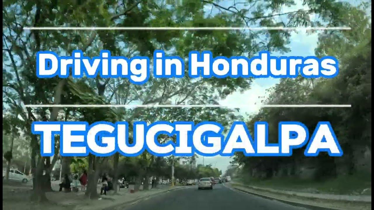 Driving in Honduras 33 Tegucigalpa, Honduras. Rush Hour Traffic, Work Day Commute (1080P