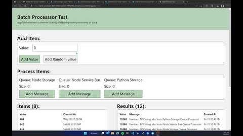 Background Processor Demo