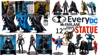 ***see newer video*** Every DC Multiverse McFarlane Toys 12" Statue Comparison List