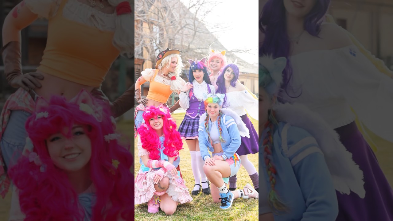 The #mylittlepony girls are here! 💕🦄 It was SO windy, but we did it 💪