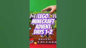 OPENING💚PAPER DIY❤️LEGO MINECRAFT Advent Calendar Days 1-2