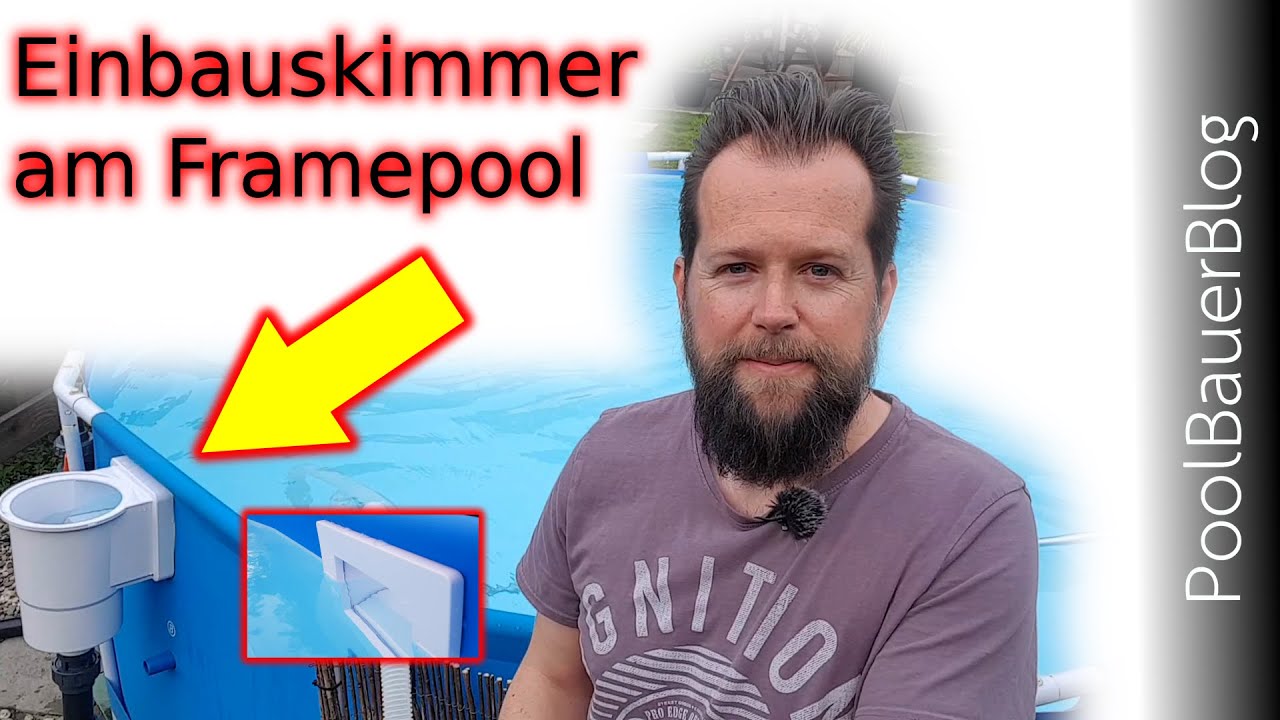 Einbauskimmer am Framepool Einbauen eines MiniSkimmers an Bestway Pool 366x100 YouTube