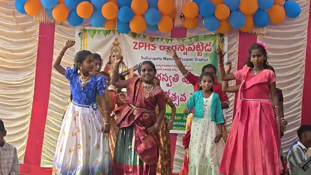 Primary school girls Dance performance at Ragannapatteda school 2026