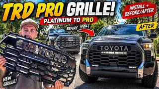 How to Install a TRD Pro Grille on a Toyota Tundra Platinum | Before & After