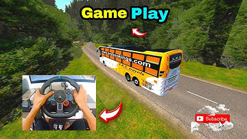 Bus Driving expert ||Bus simulator Indonesia || Bussidv3.7.1 || narrow hill road #busmod#viralvideo