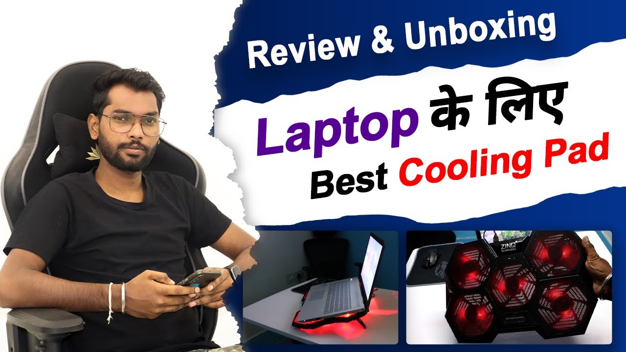 Gaming Laptop Cooling Pad Unboxing & Review / Zinq Cooling Pad For