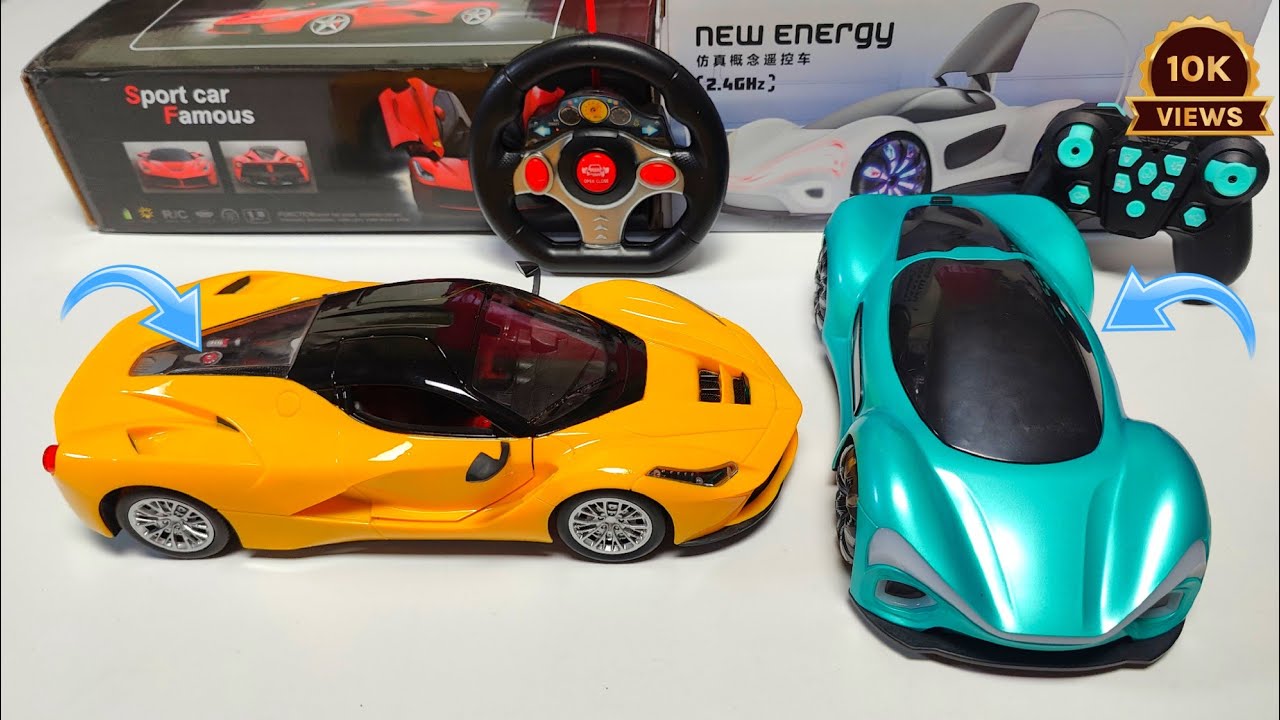 REMOTE CONTROL NEW ENERGY X33 (2.4GHz) AND TWIN PEAKS CAR MODEL SUPER SPORT CAR UNBOXING 