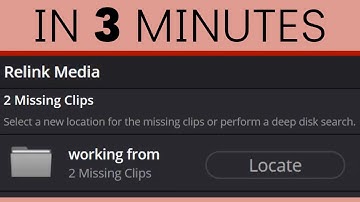 DaVinci Resolve Relinking Media in 3 Minutes