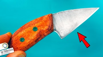 Fabricación de 🔪cuchillo simple con herramientas básicas🧰