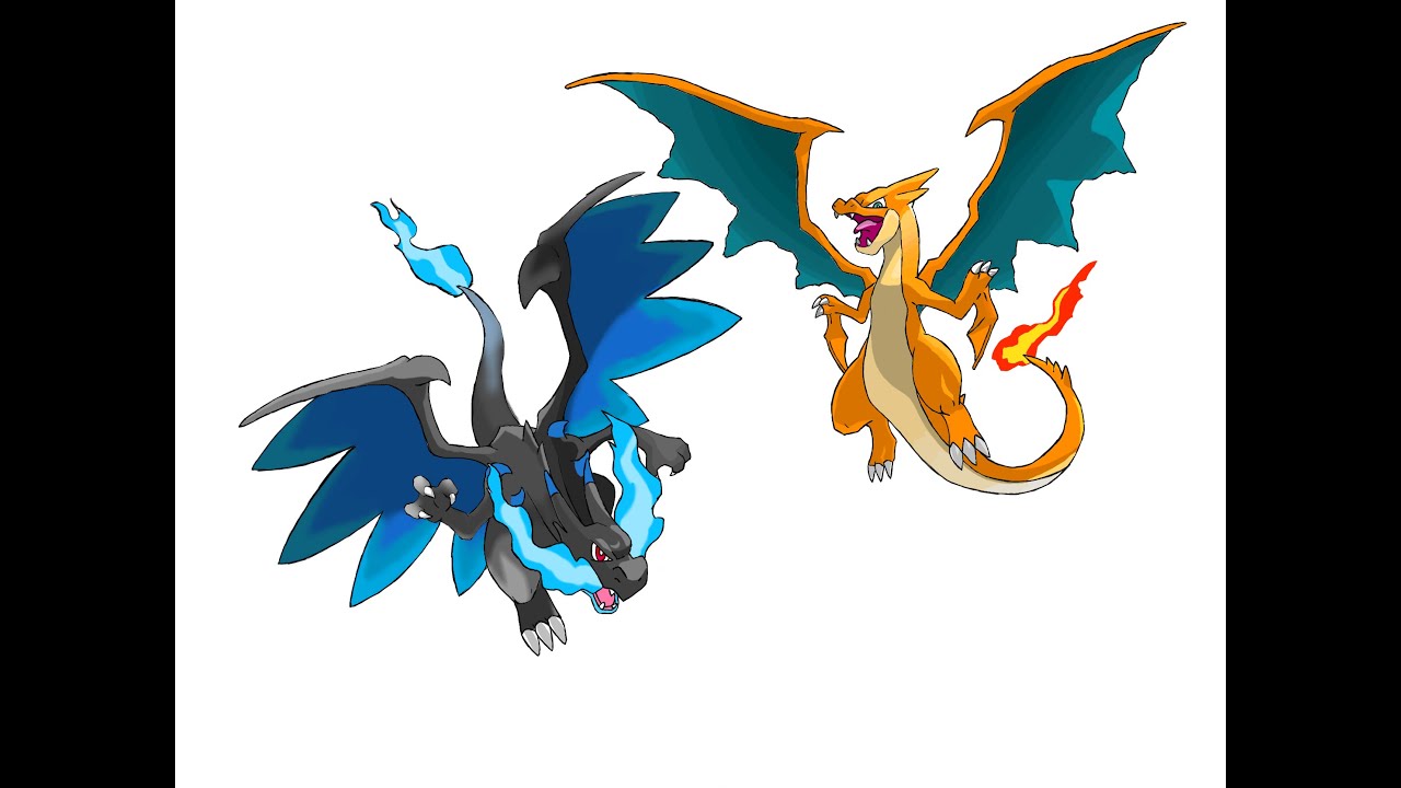 mega charizard x and y drawing youtube