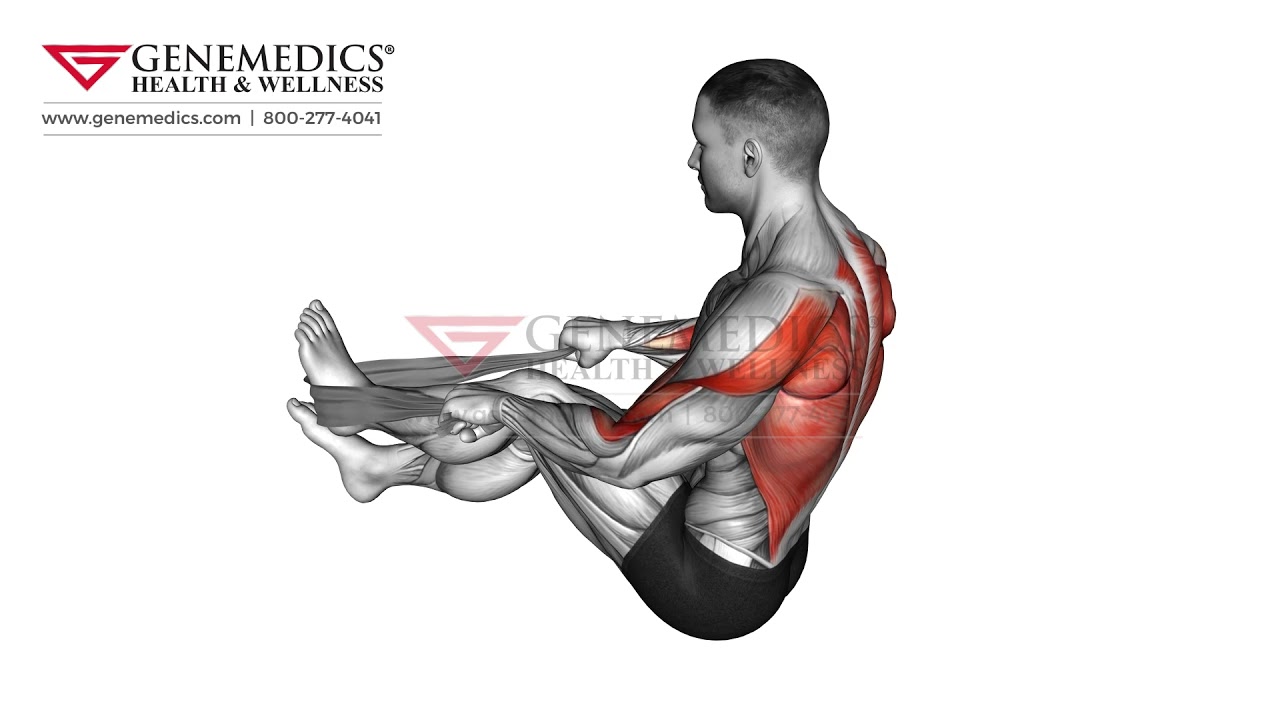 Seated Row with Towel Back Exercise