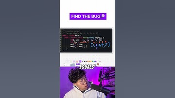 Find the bug 🧐 #computerscience #coding #java #stem