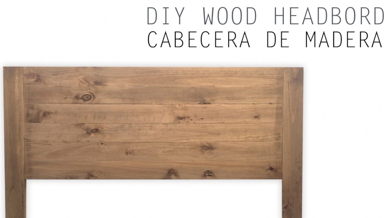Cabecera de madera, DIY Wood Headbord - YouTube