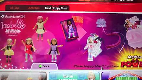 American Girl GOTY Isabelle McDonald's Toys!!