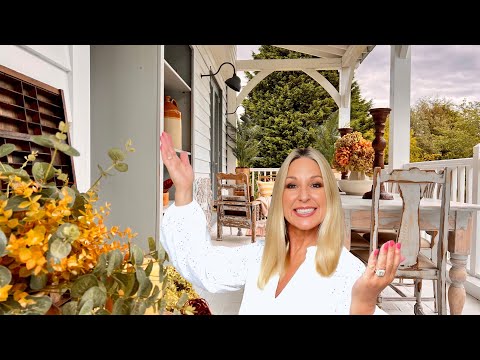 Stunning Fall Porch Makeover: DIY Decor, Thrifted Finds & Stylish Ideas! Ep1