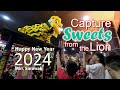 Boulevard shopping mall celebrating new years 2024 with lion dance and firework miri sarawak