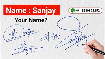 ✅ S Signature Styles | S Signature Tutorial | Sanjay Name Signatures | Sanjay signature style | Sign
