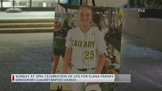 Celebration of life for Elana Franks set for Sunday