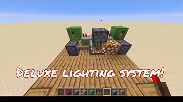 MINECRAFT REDSTONE TUTORIALS: DELUXE LIGHTING SYSTEM FROM MINECRAFT REDSTONE HANDBOOK