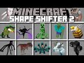 Minecraft SHAPE SHIFTING MORPH MOD / MORPHING IN TO BOSSES TO FIGHT MONSTERS !! Minecraft Mods