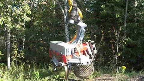 Taimi Swiroll hydraulic joint on Log Max harvesting head