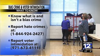 OEM urges people to stay safe from voter intimidation and election time bias crimes