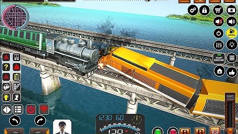 Uphill Train Simulator Game (Bajake Studios) - Level 7 Fail Crash Twice