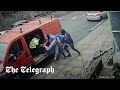 Shocking moment a kidnap is caught on camera in west yorkshire