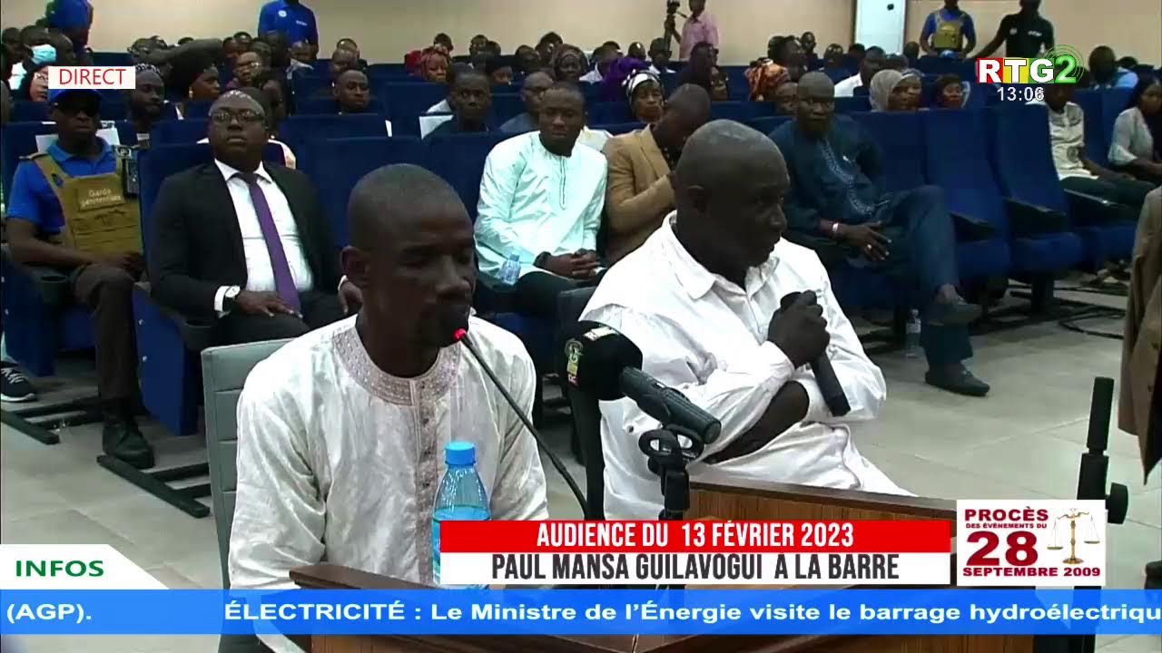Procès du 28 Septembre 2009 : Audience du 13 Février 2023- Paul Mansa GUILAVOGUI