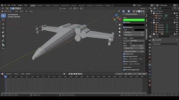 Blender Workflow | X Wing  Part Two:  Body and Fixing Wings | Star Wars