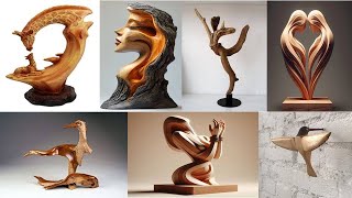 abstract wood carving art and unique wood carving design