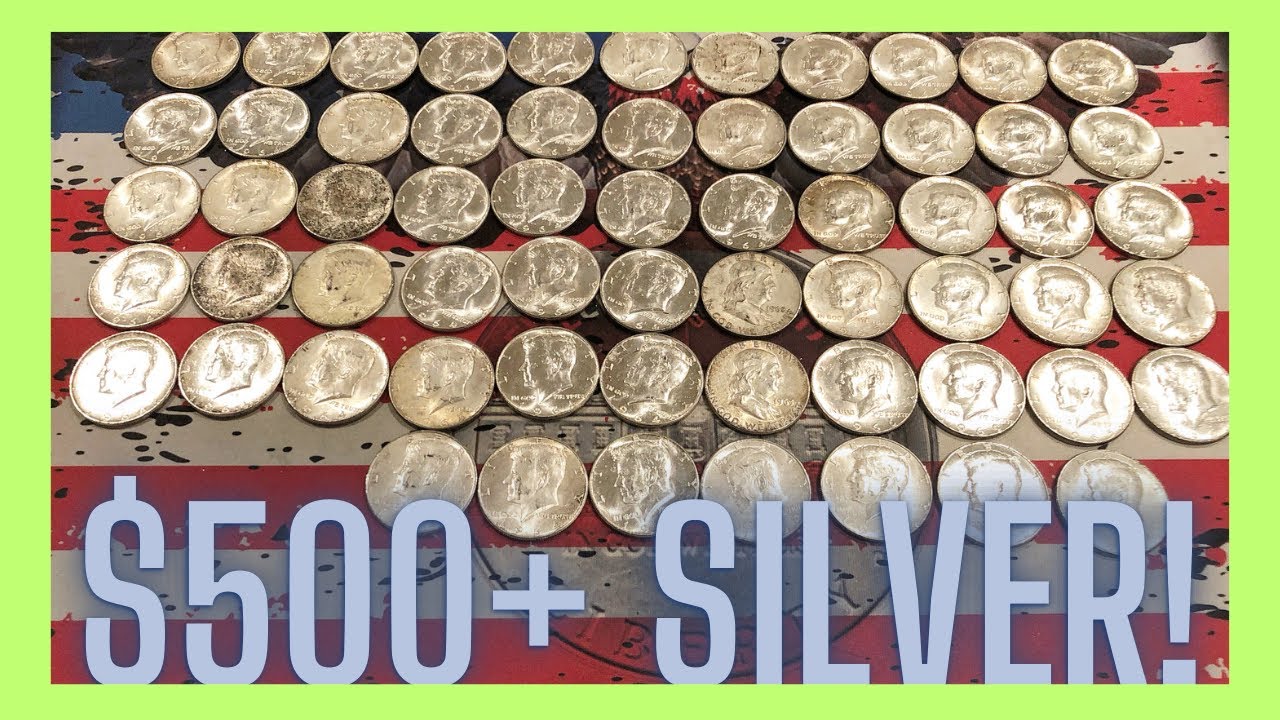 HUNDREDS Of Dollars Worth of SILVER Coins Found In a Box Of Half