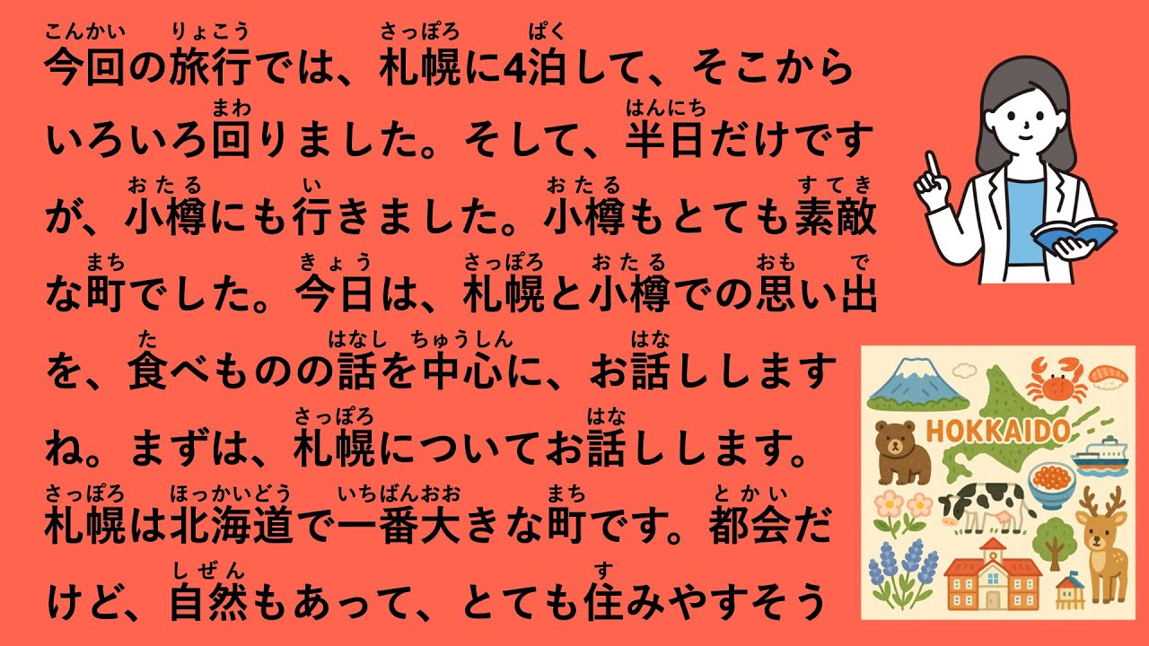 りこ先生の日本語Podcast #5「りこ先生の夏休み〜北海道旅行〜」 ｜Japanese Learning Podcast