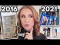 How My Makeup Collection Has CHANGED now that I'm a Beauty YouTuber: SOOO Different. // Then & Now