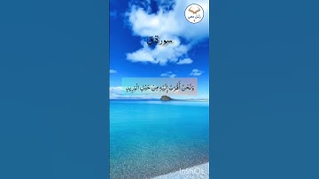 {وَنَحْنُ أَقْرَبُ إِلَيْهِ مِنْ حَبْلِ الْوَرِيدِ}#سورة_ق #الحصري #قرآن #اكسبلور #تلاوة_خاشعة