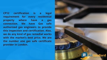 GAS safety certificate (CP12) service | All Landlord Certificates Ltd
