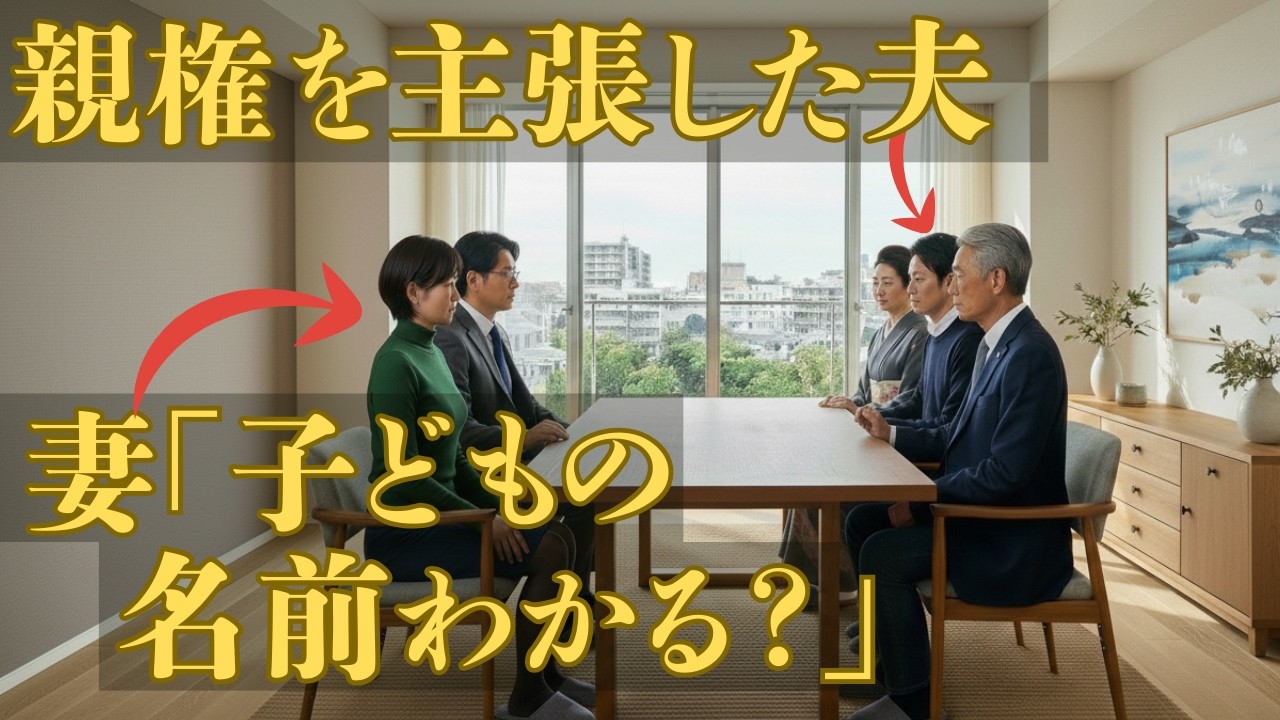 親権を主張した夫へのたった一つの質問【スカッと】#ドラマ #スカッとする話 #夫婦 #浮気