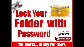 How to protect file or folder without any third-party application [ Gsmtek ]