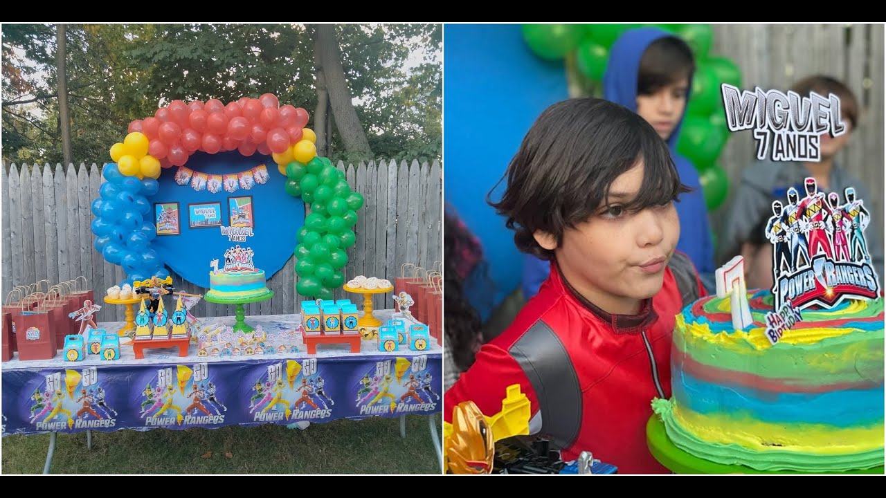 FESTA POWER RANGERS | VLOG | MIGUEL 7 ANOS