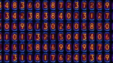 Expanding Neon Numbers Animation Motion Background Stock Video Footage Free For Editing