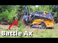 Shredding Trees with Loftness Mulchers - Deere 325G and ASV RT-120F