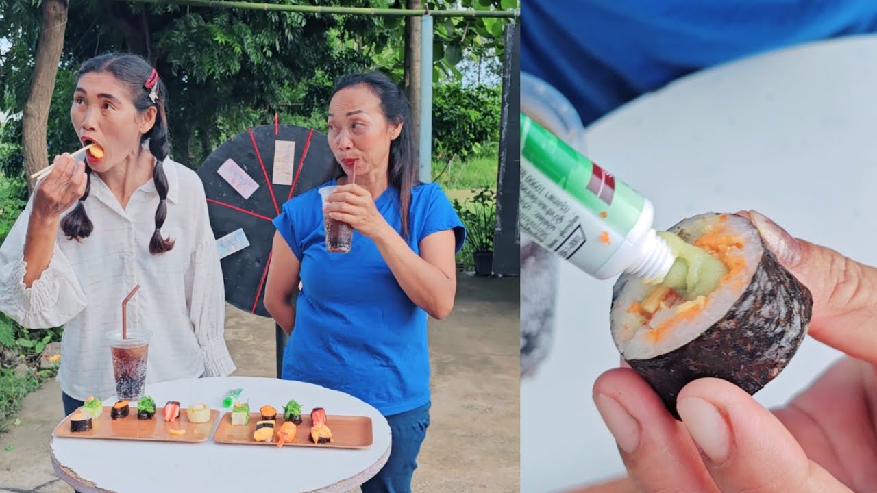 ใครกินซูชิที่มีวาซาบิแพ้ #ยายแปยายเลี่ยน