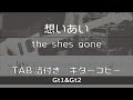 【TAB譜付き】想いあい / the shes gone 【ギターコピー】