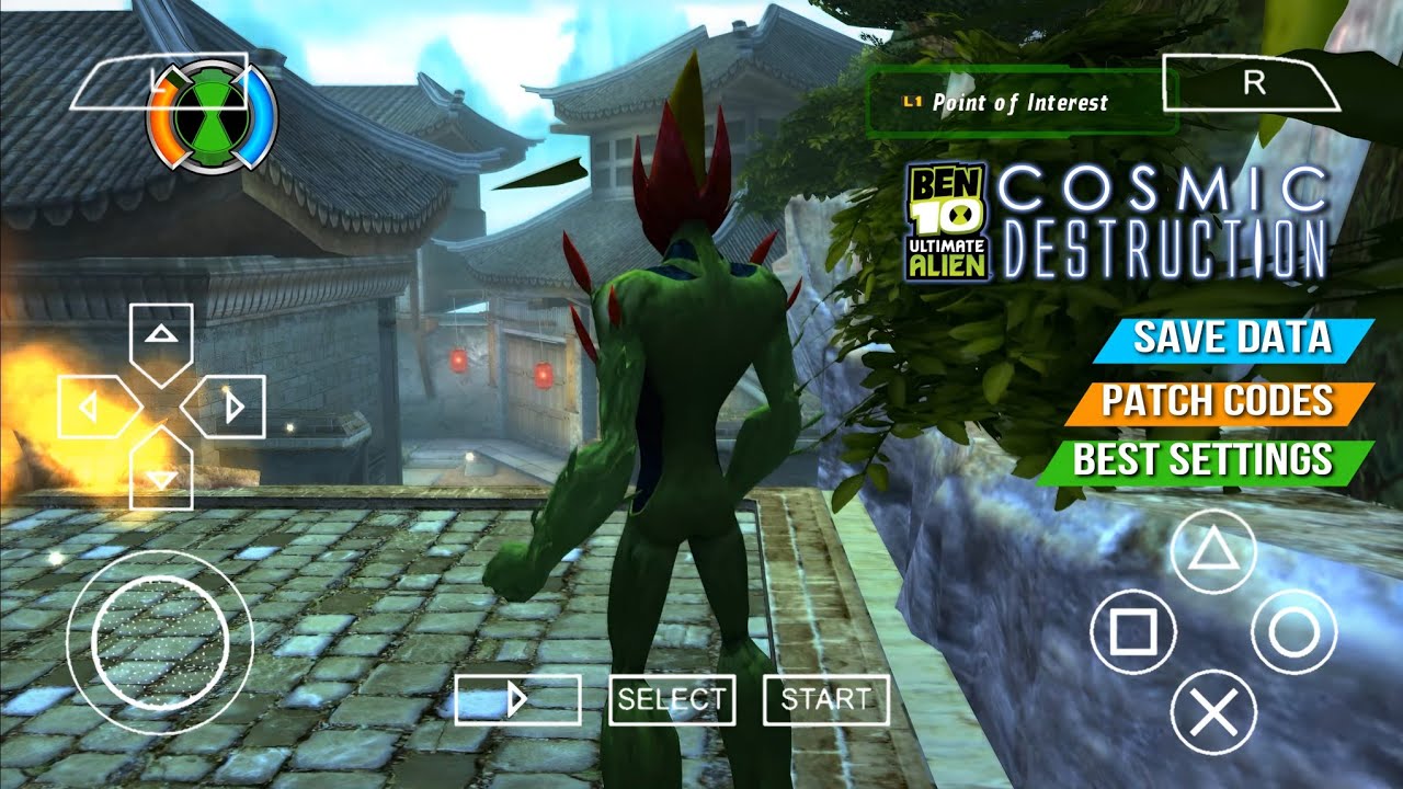 BEN 10: ULTIMATE ALIEN COSMIC DESTRUCTION Best Settings 60Fps | PPSSPP